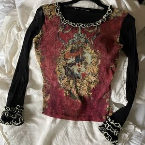 Vintage Mesh Long Sleeve